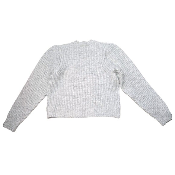 Antonio‎ Melani NWT Light Heather Gray Ashwin Knit Sweater Size M Chunky Cropped - Picture 6 of 10